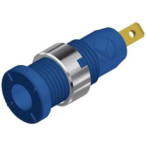 SKS Hirschmann MSEB 2610 F 2,8 Au Veiligheids-labconnector, female Bus, inbouw verticaal Stift-Ø: 2 mm Blauw 1 stuk(s)