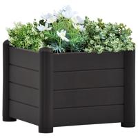 VidaXL Plantenbak verhoogd 43x43x35 cm pp antraciet