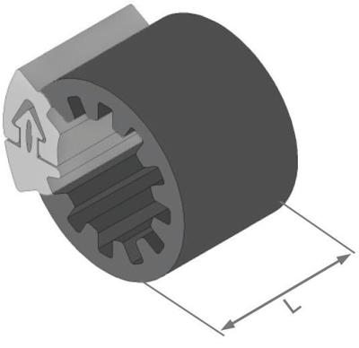 HERTH+BUSS Clipfix spacer h+b inner-d=17.0mm,l=30mm