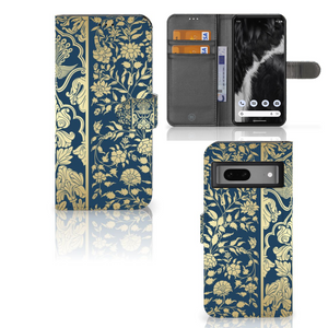 Google Pixel 7 Hoesje Beige Flowers