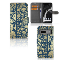 Google Pixel 7 Hoesje Beige Flowers - thumbnail