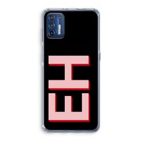 Monogram: Motorola Moto G9 Plus Transparant Hoesje