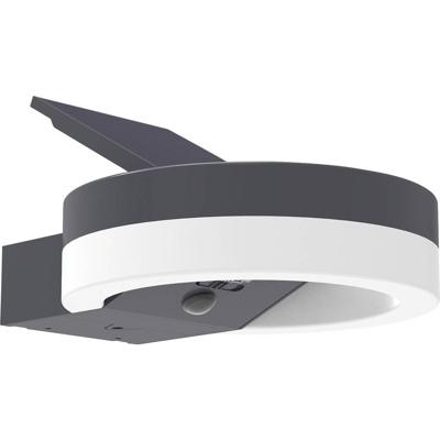 ECO-Light LED-Solar-Aussenwandl. mit BWM RUNDA 6915801335 Wandlamp op zonne-energie LED 12 W Antraciet