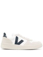 VEJA baskets V-10 à design à empiècements - Blanc