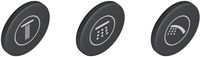 Grohe Smartcontrol Druktoetsen Opbouw 3 Symbolen Graniet Look