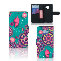 Samsung Galaxy J2 Core Hoesje Cirkels en Vlinders - thumbnail