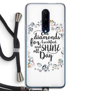 Diamonds: OnePlus 7 Pro Transparant Hoesje met koord