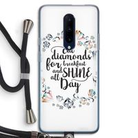 Diamonds: OnePlus 7 Pro Transparant Hoesje met koord