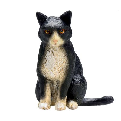 Mojo farmland zittende kat zwart/wit 387371