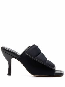 GIABORGHINI mules matelassées en cuir - Noir