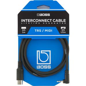 Boss BMIDI-5-35 3.5 mm TRS - MIDI-kabel 1.5m