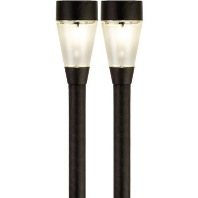 Lumineo Jive solar verlichting - 2x - buitenlamp/tuinlamp - LED - 32 cm