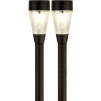 Lumineo Jive solar verlichting - 2x - buitenlamp/tuinlamp - LED - 32 cm