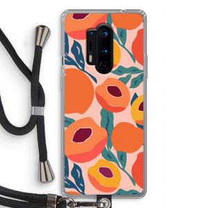 Perzik: OnePlus 8 Pro Transparant Hoesje met koord