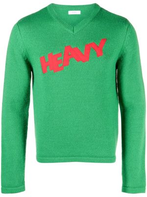 ERL pull à col v - Vert