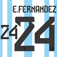E.Fernandez 24 (Officiële Argentinië Bedrukking 2022-2023)
