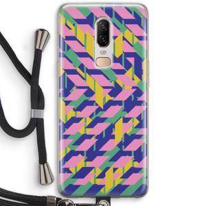 Skew Blush 1: OnePlus 6 Transparant Hoesje met koord