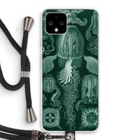 Haeckel Cubomedusae: Pixel 4 Transparant Hoesje met koord