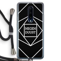 Negenduust geometrisch: OnePlus 7 Pro Transparant Hoesje met koord