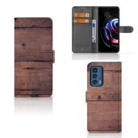 Motorola Edge 20 Pro Book Style Case Old Wood - thumbnail