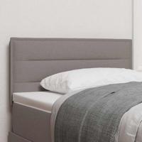 Hoofdbord met hoofdeinde Taupe 80 cm Stof