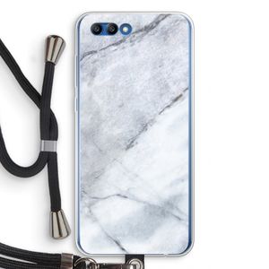 Witte marmer: Honor 10 Transparant Hoesje met koord