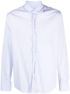 Deperlu chemise en coton à manches longues - Bleu