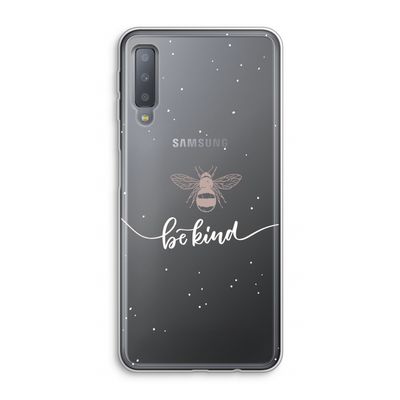 Be(e) kind: Samsung Galaxy A7 (2018) Transparant Hoesje