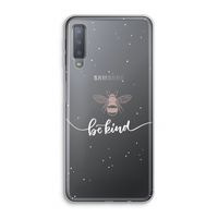 Be(e) kind: Samsung Galaxy A7 (2018) Transparant Hoesje