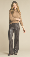 Red Button broek Collette Feax Leather SRB4627 Brown