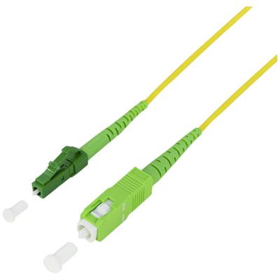 LogiLink FPSLS10 Glasvezel Optische vezel Aansluitkabel [1x SC APC-stekker - 1x LC APC-stekker] 9/125 µ Singlemode 10 m