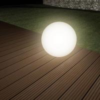 Heitronic 35419 Boule Decoratieve lamp op zonne-energie Bol LED LED vast ingebouwd 0.2 W Wit