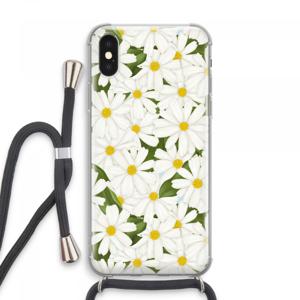 Summer Daisies: iPhone XS Max Transparant Hoesje met koord