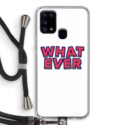 Whatever: Samsung Galaxy M31 Transparant Hoesje met koord