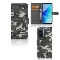 OPPO A77 5G | A57 5G Telefoon Hoesje Army Light