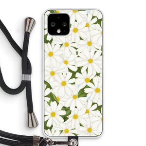 Summer Daisies: Pixel 4 Transparant Hoesje met koord