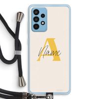 Amber Script: Samsung Galaxy A52 Transparant Hoesje met koord