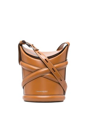 Alexander McQueen The Curve bucket-tas - Bruin