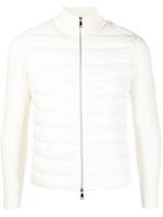 Moncler cardigan zippé à design matelassé - Blanc - thumbnail