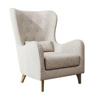 Haluta - Fauteuil Cas - Bouclè - Crème