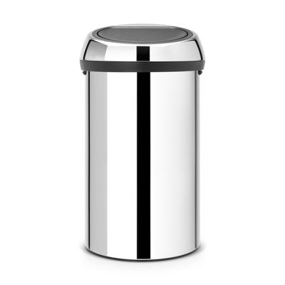 Brabantia Touch Bin Afvalemmer - 60 liter - brilliant steel 402609