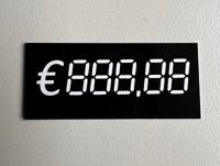 Digitaal kaartje 60x25 mm €888.88 10st