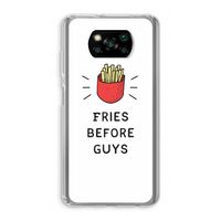 Fries before guys: Xiaomi Poco X3 NFC Transparant Hoesje