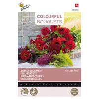 Buzzy - Colourful Bouquets, Vintage Red (Rode tinten)