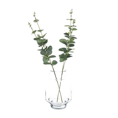 Bellatio Design Kunstplant takken Eucalyptus Cinera - 2x - 38 cm - 3 takken - kunst bladgroen
