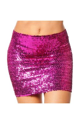 Top of rok pailletten pink