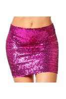 Top of rok pailletten pink