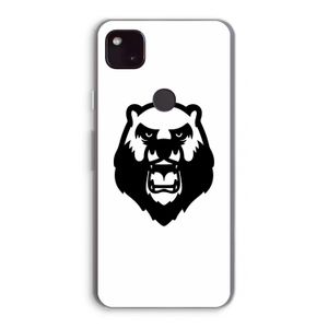 Angry Bear (white): Google Pixel 4a 5G Transparant Hoesje