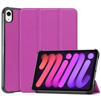 3-Vouw sleepcover hoes - iPad Mini 6 (2021) - Paars 3-Vouw sleepcover hoes - iPad Mini 6 (2021) - Paars