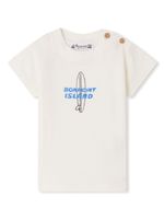 Bonpoint t-shirt en coton à logo imprimé - Blanc